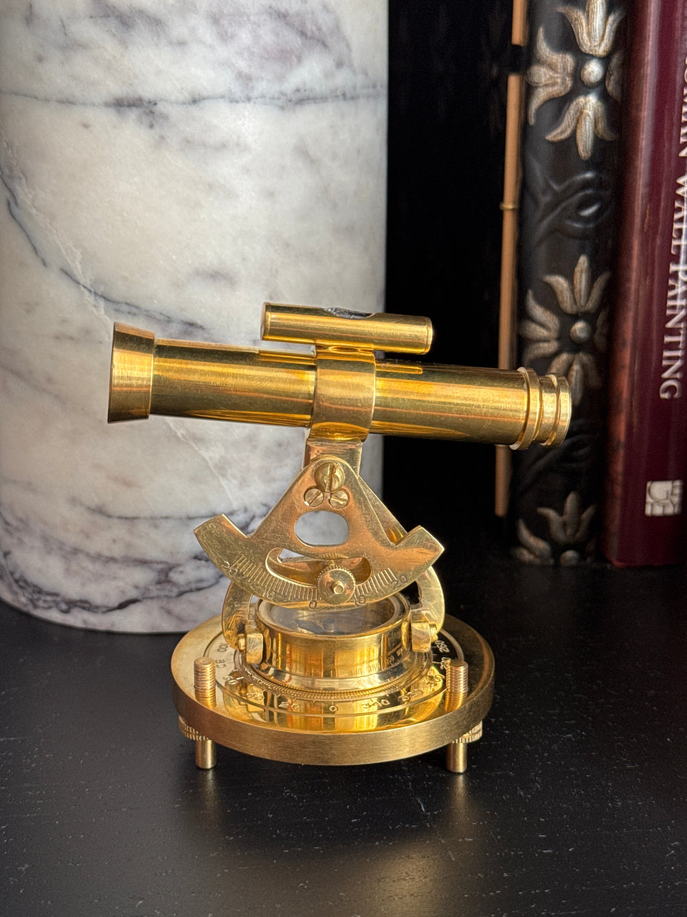 Telescopio de Mesa con Alidada (Latón)