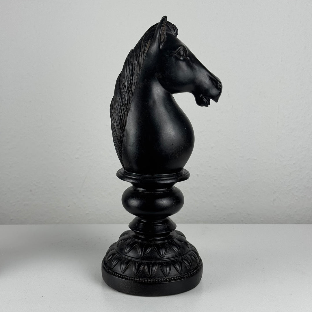 Estatuas de ajedrez (piezas de ajedrez de resina - juego de 3)