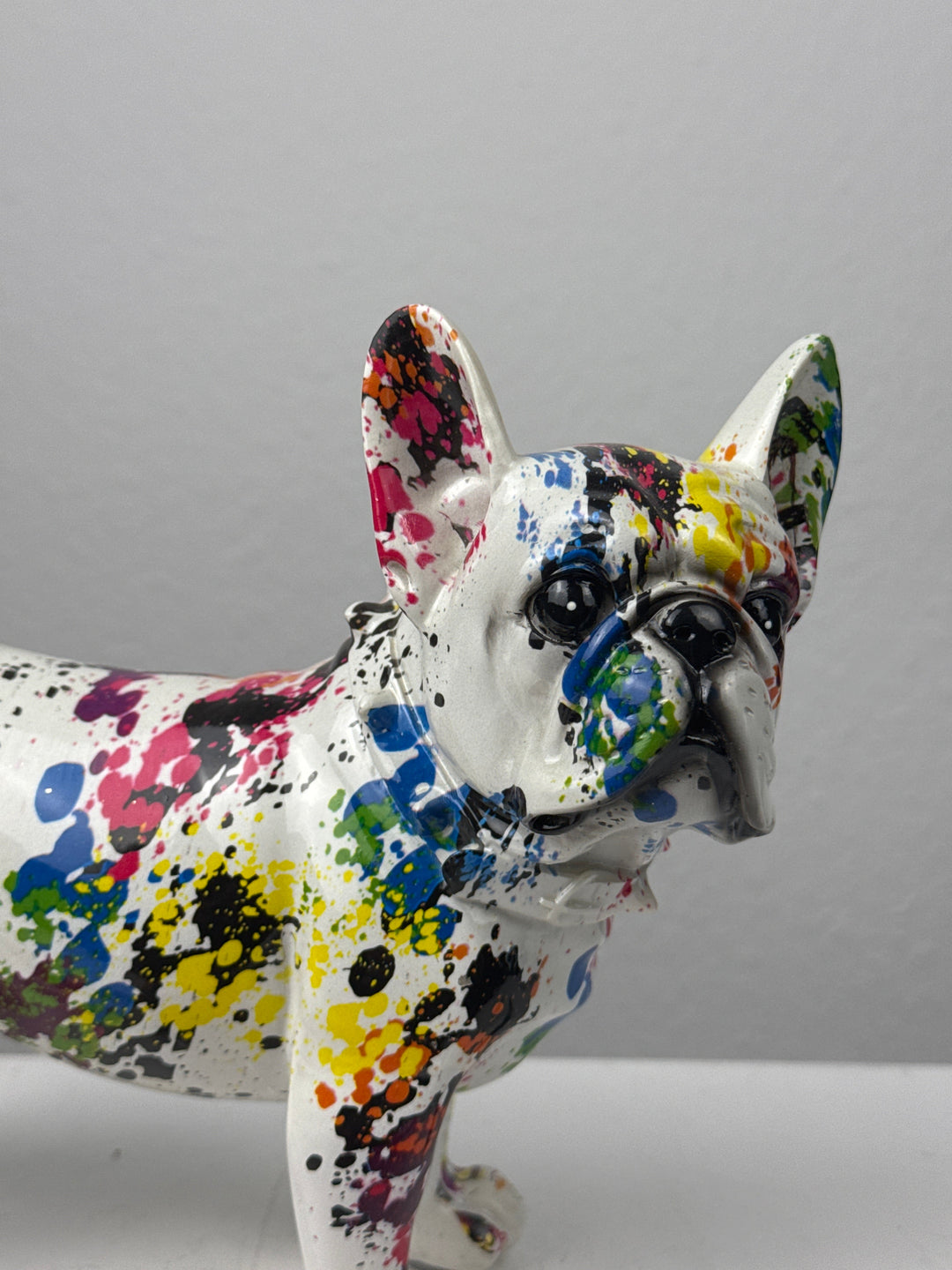 Bulldog Francés Pop Art (Arte Moderno con Salpicaduras)