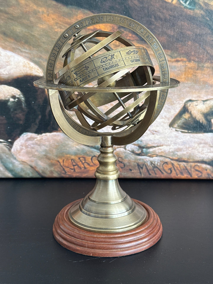 Gran Esfera Armilar (Escultura de Latón)