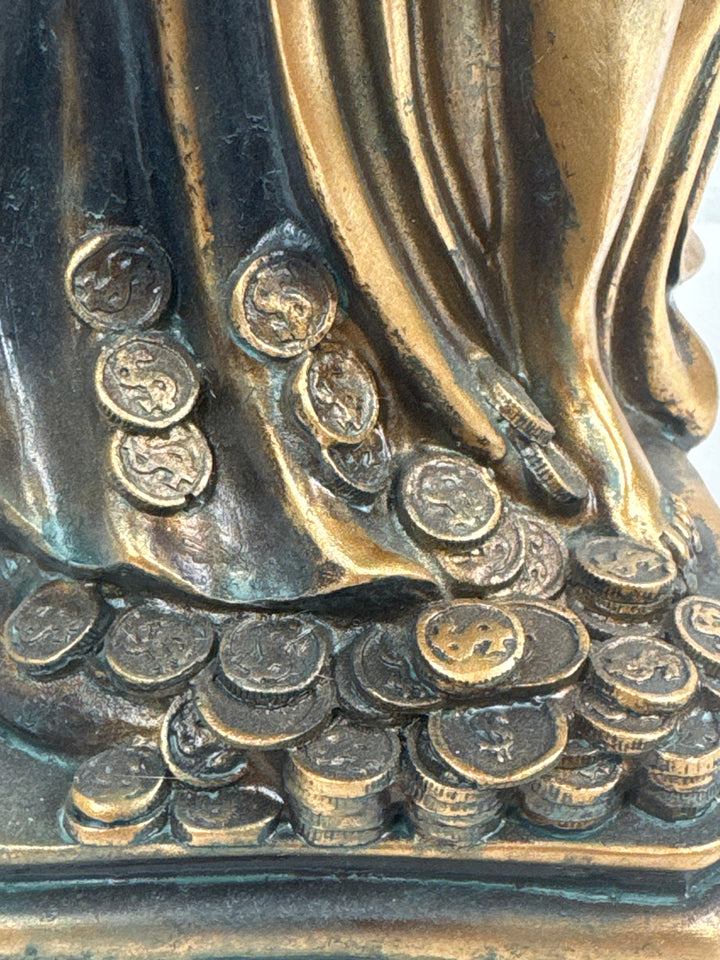 Estatua de la Dama Fortuna – Diosa Griega de la Suerte (Acabado Latón Oscuro)