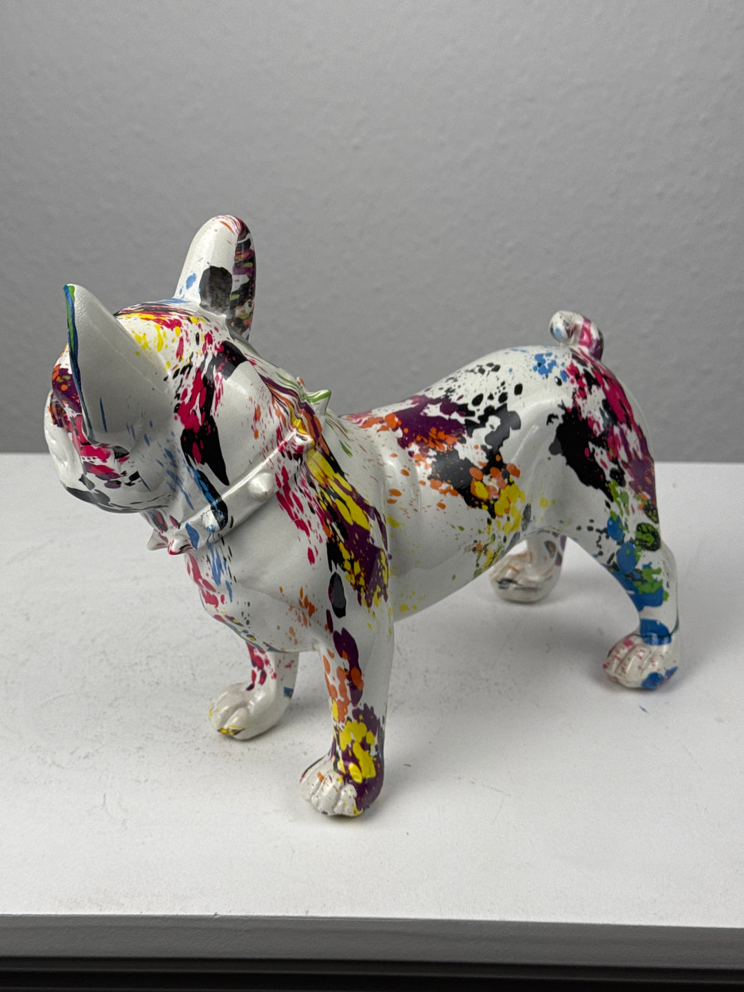 Bulldog Francés Pop Art (Arte Moderno con Salpicaduras)