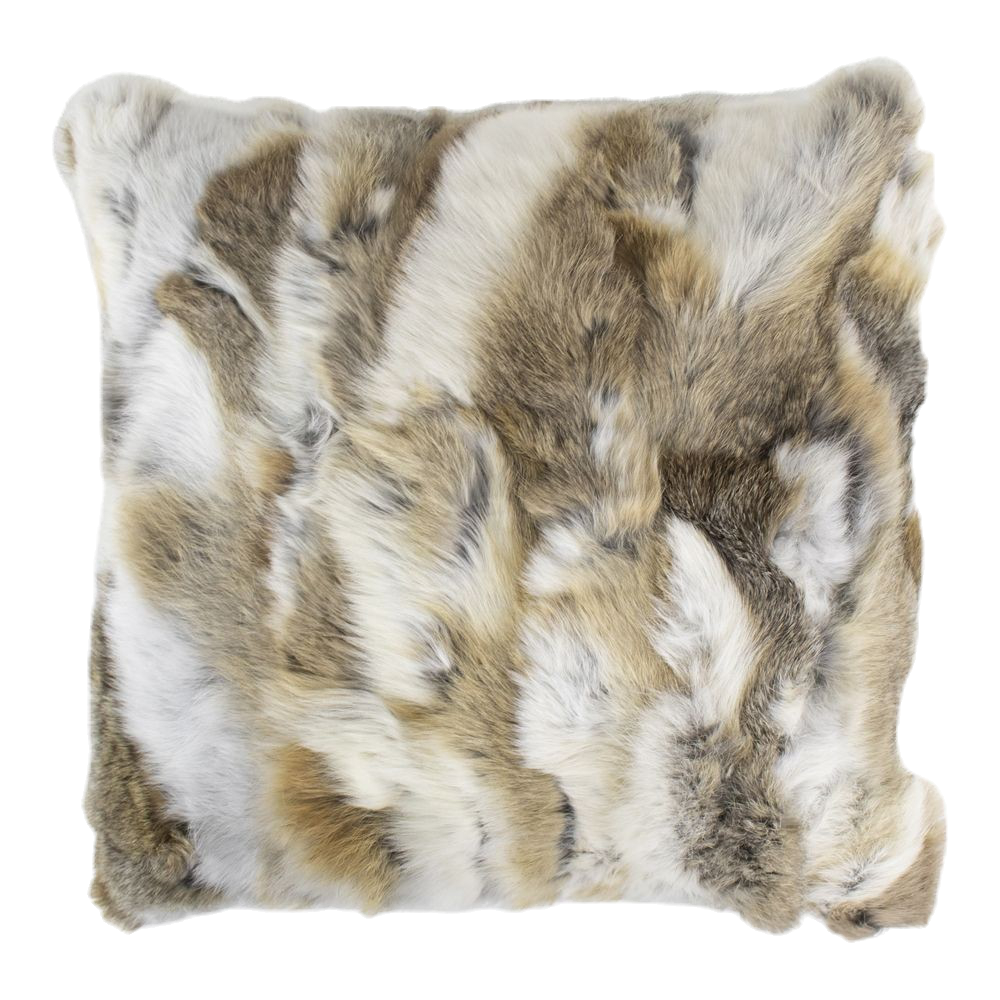 Cojín de Piel de Conejo Beige (Oryctolagus cuniculus)