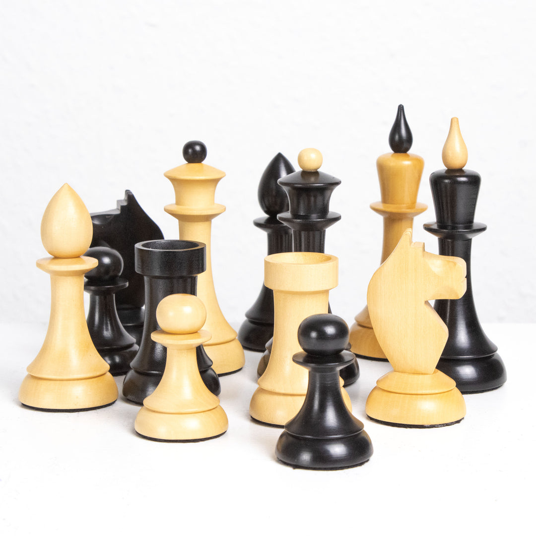 Set de Ajedrez de Madera de Torneo – Diseño Gambito de Dama – Caja de Lujo Incluida