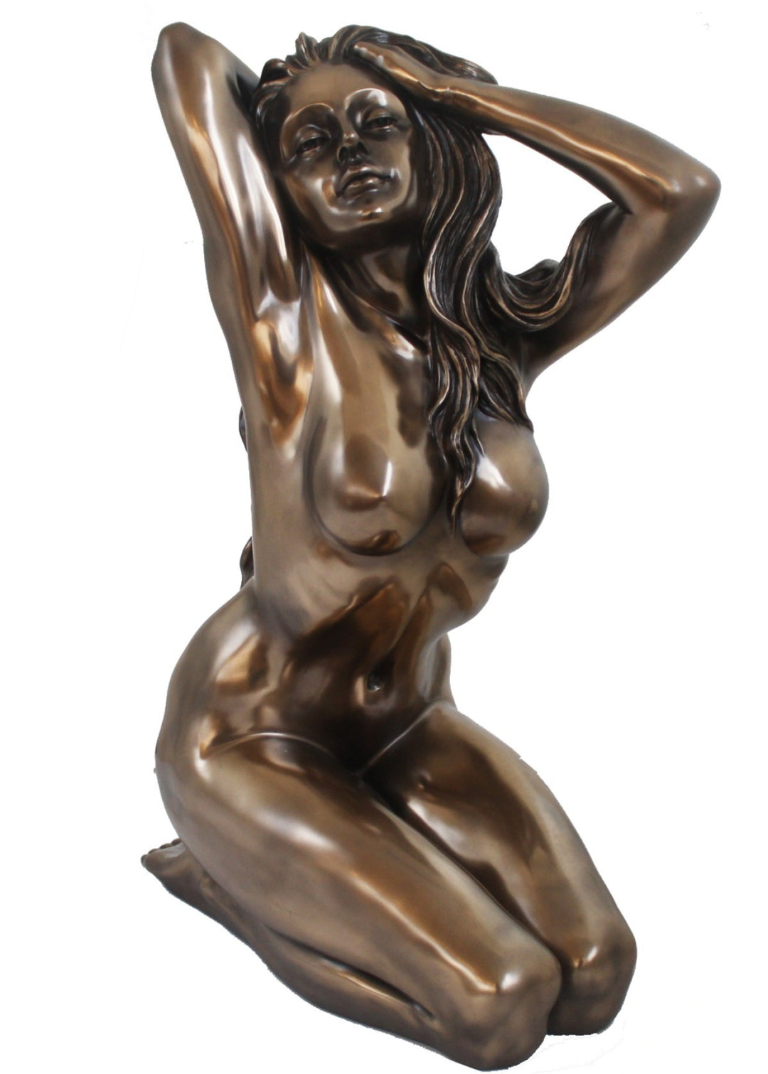 Estatua Femenina Desnuda (Grande, Erótica Escultura de Bronce en Frío)