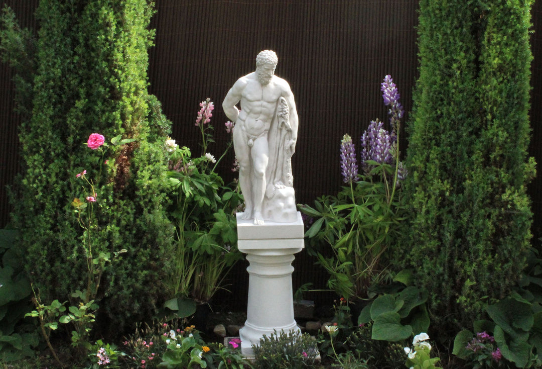 Columnas dóricas (Par de pedestales de jardín)