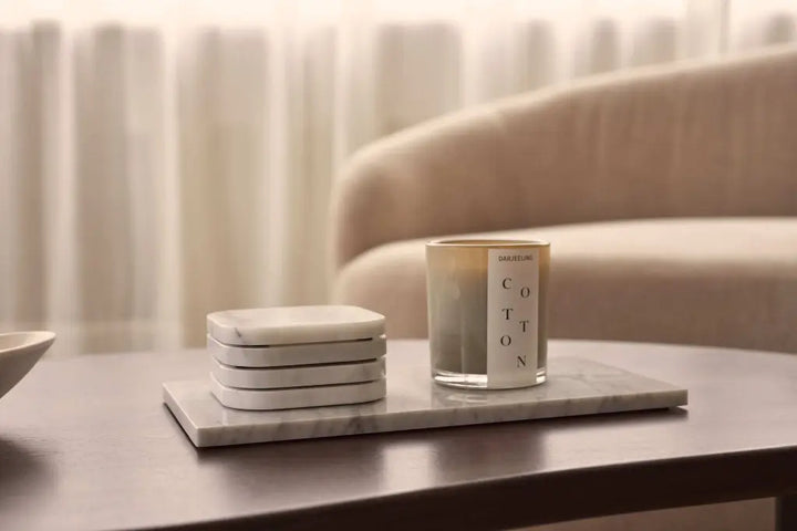 Bandeja De Mármol Blanco (Mediana)