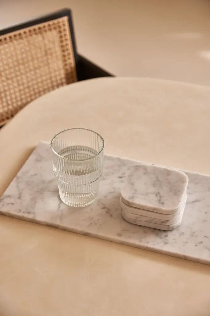 Bandeja De Mármol Blanco (Grande)