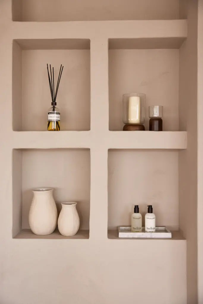 Bandeja Rectangular De Mármol Con Bordes (Blanco)