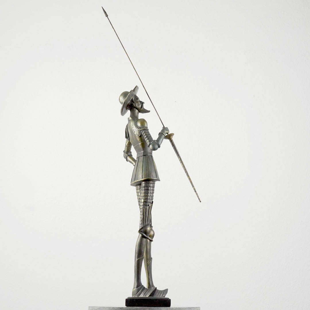 Don Quijote de la Mancha Estatua (Escultura Decorativa con Acabado en Bronce)