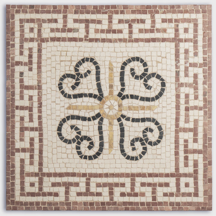 Mosaico de friso geométrico