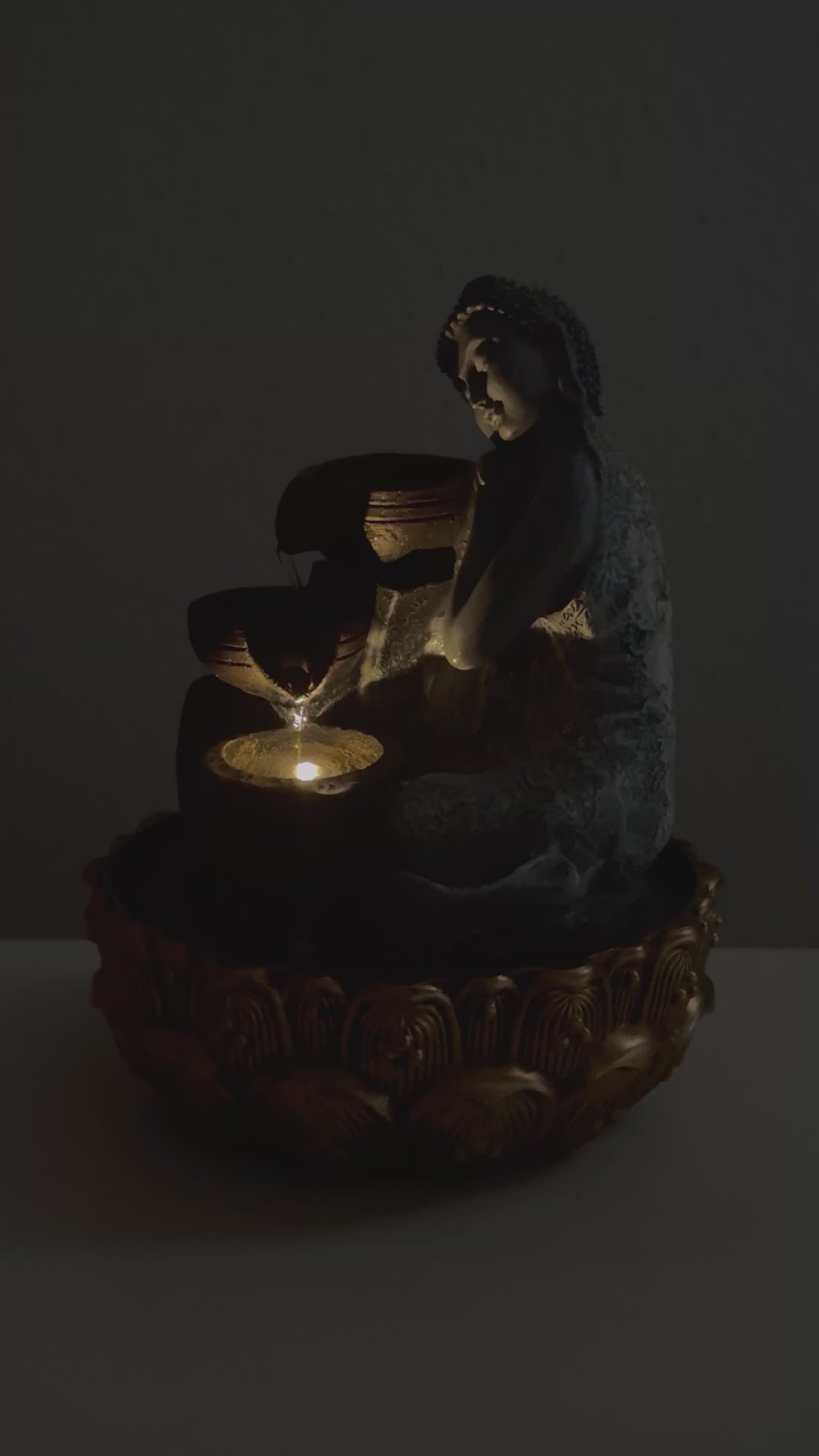 Fuente Interior de Buda – Tranquilidad Zen con Luz y Agua