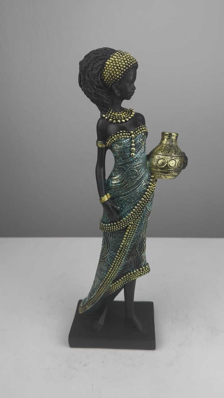 Estatua de Mujer Africana – Portadora de Agua