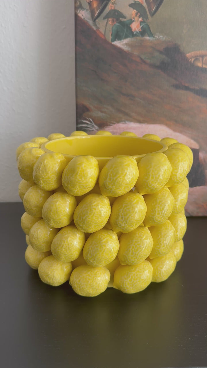 Jarrón de Limón (Cerámica Estilo Siciliano)