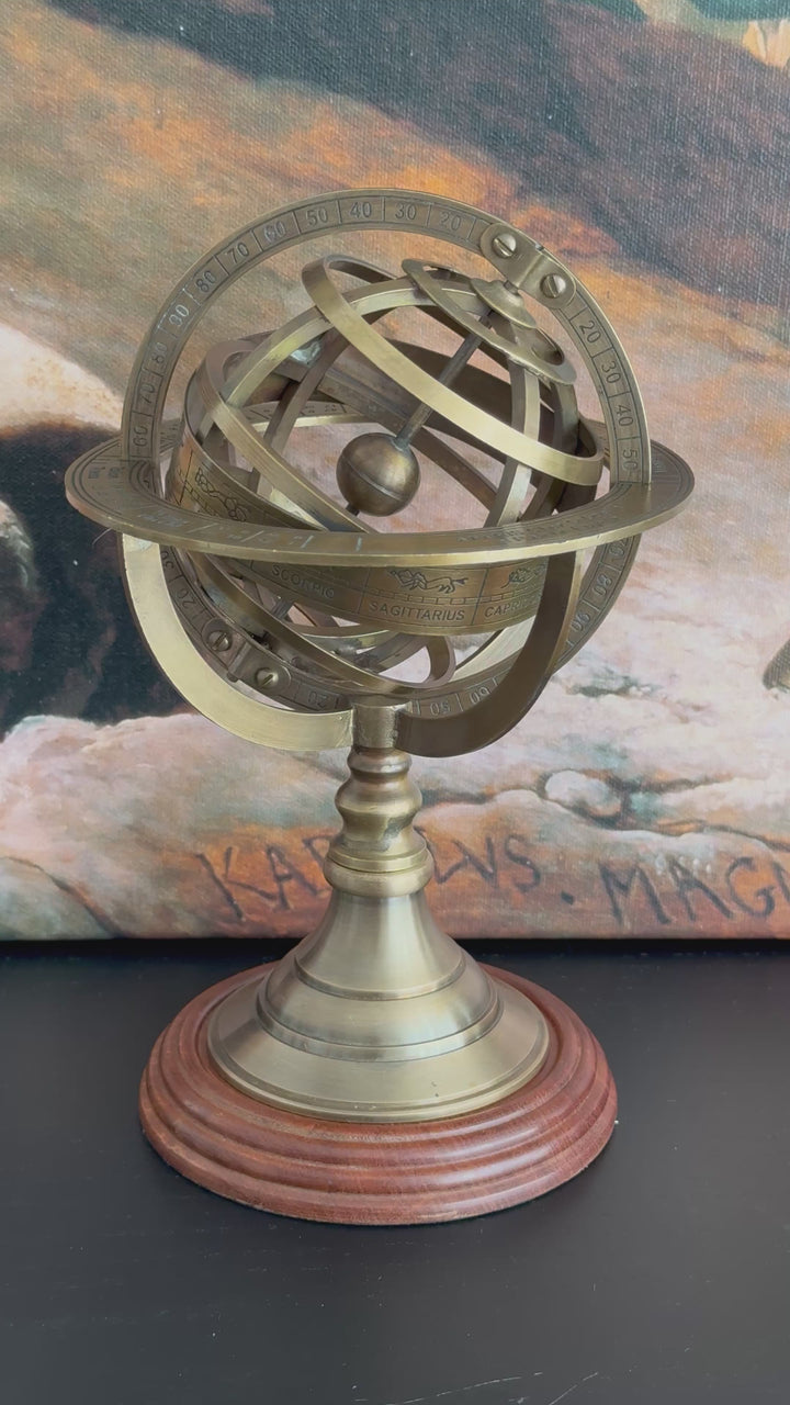 Gran Esfera Armilar (Escultura de Latón)
