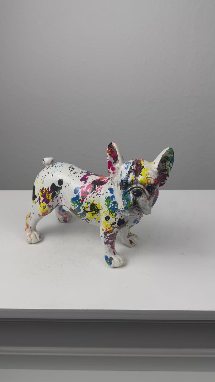Bulldog Francés Pop Art (Arte Moderno con Salpicaduras)