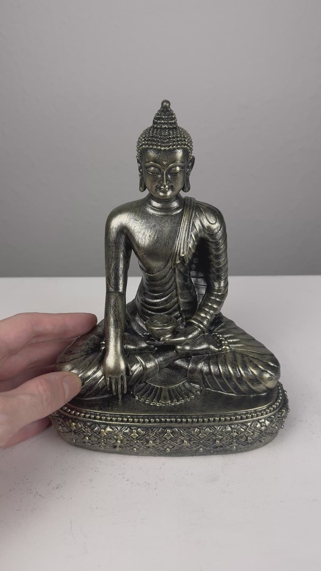 Estatua de Buda Meditando (Acabado en Bronce)