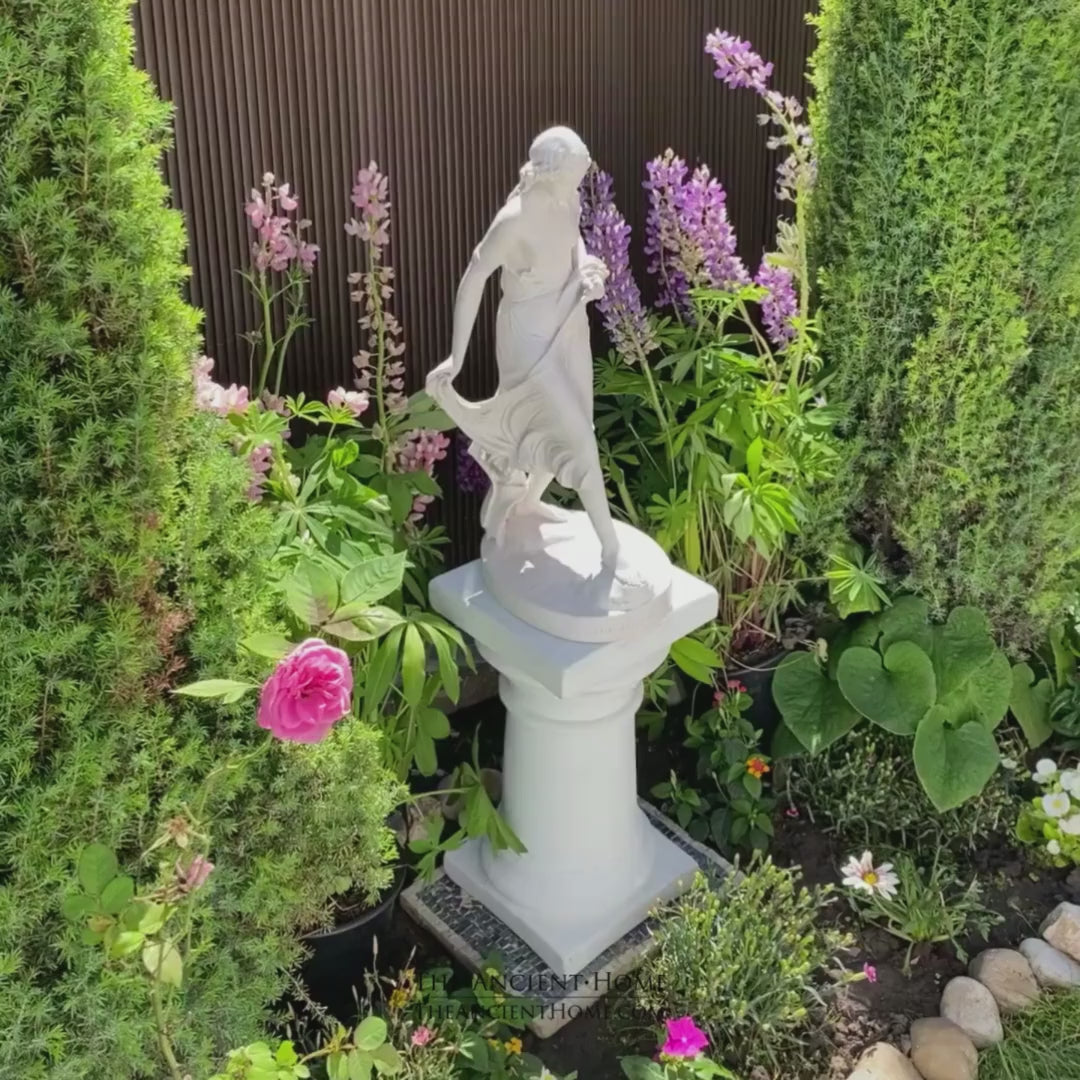 Columnas dóricas (Par de pedestales de jardín)